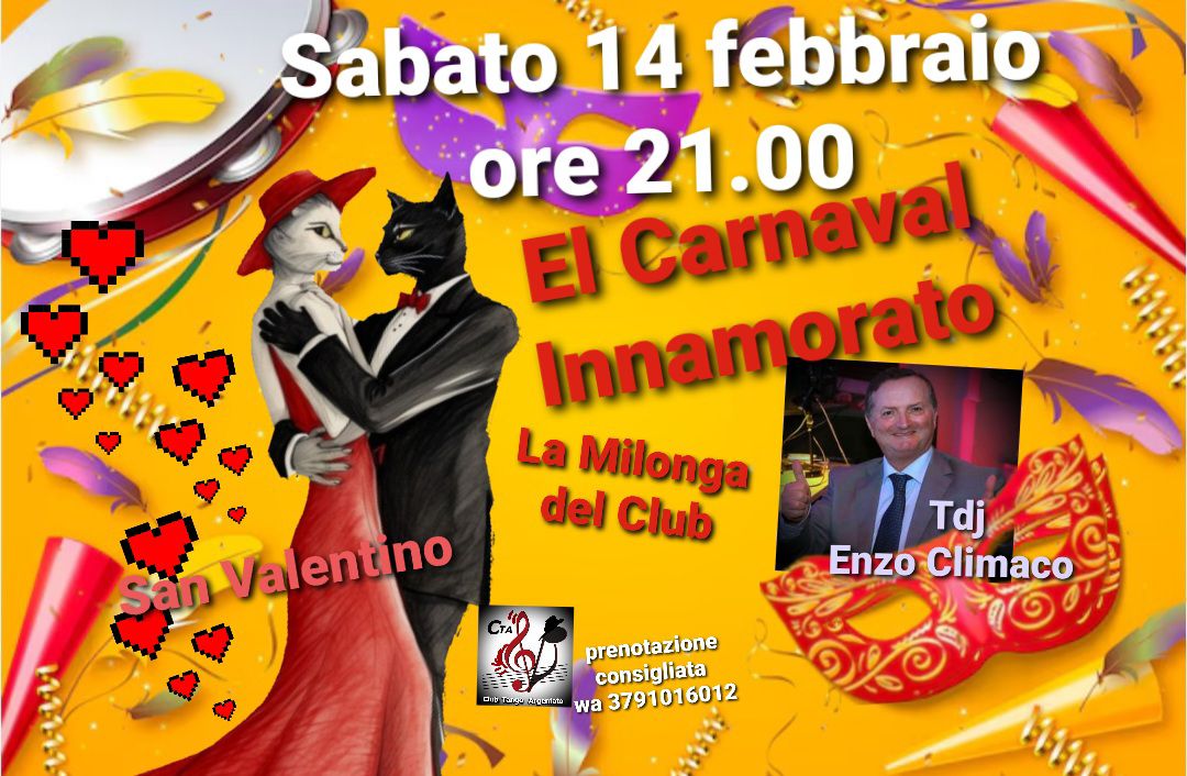 La Milonga del Club π Carnaval β₯οΈ Innamorato