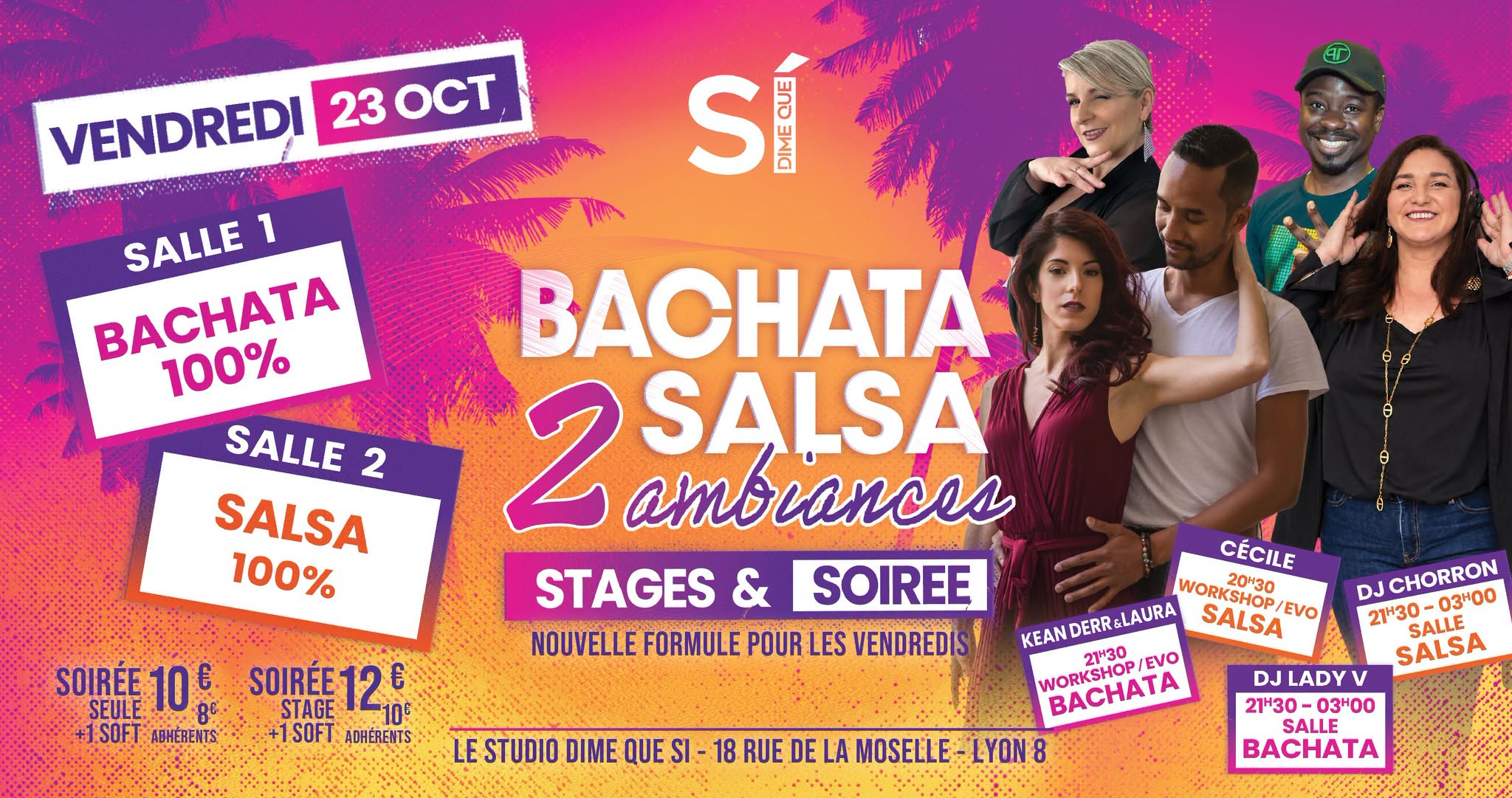 Soirée 2 Ambiances - Salsa Bachata - 1 Vendredi par mois