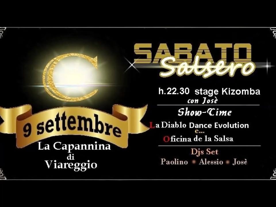 Sabato Salsero 9 Settembre