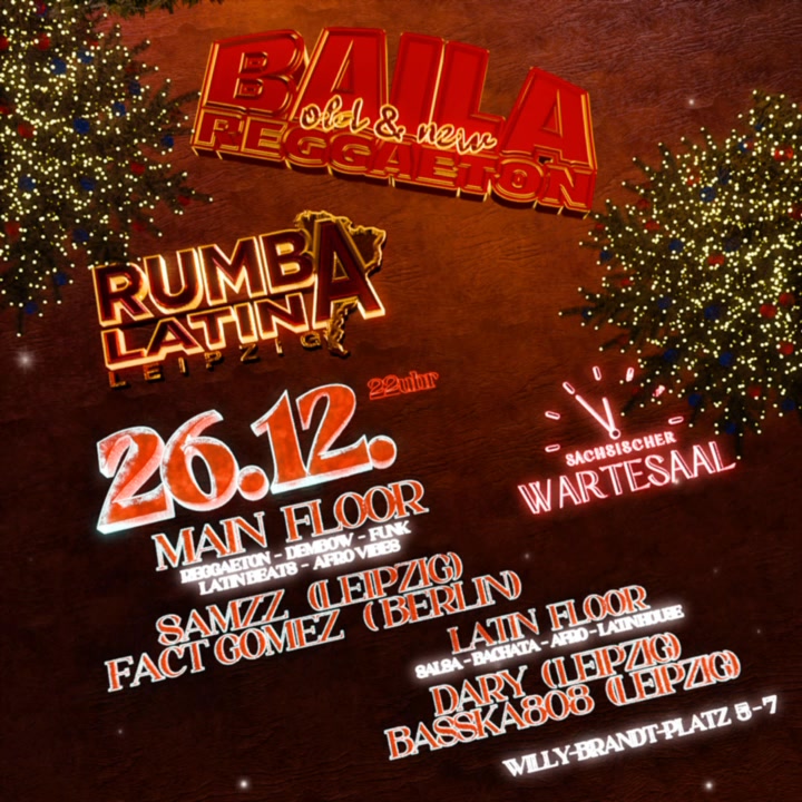 RUMBA LATINA IM HAUPTBAHNHOF LEIPZIG FR.26.12. đSĂ€chsischer Wartesaal