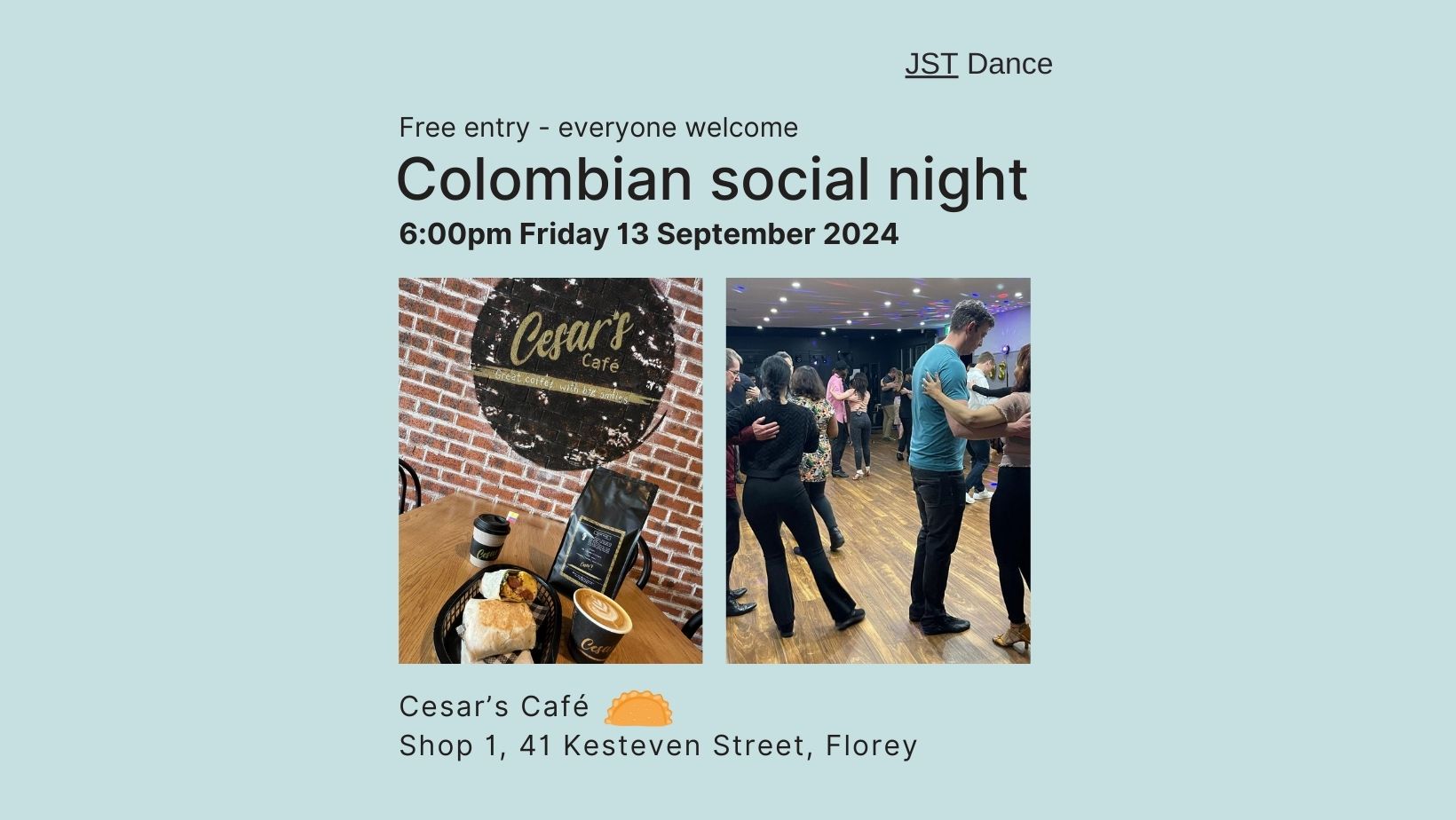 Colombian social night: dancing and empanadas 🔥
