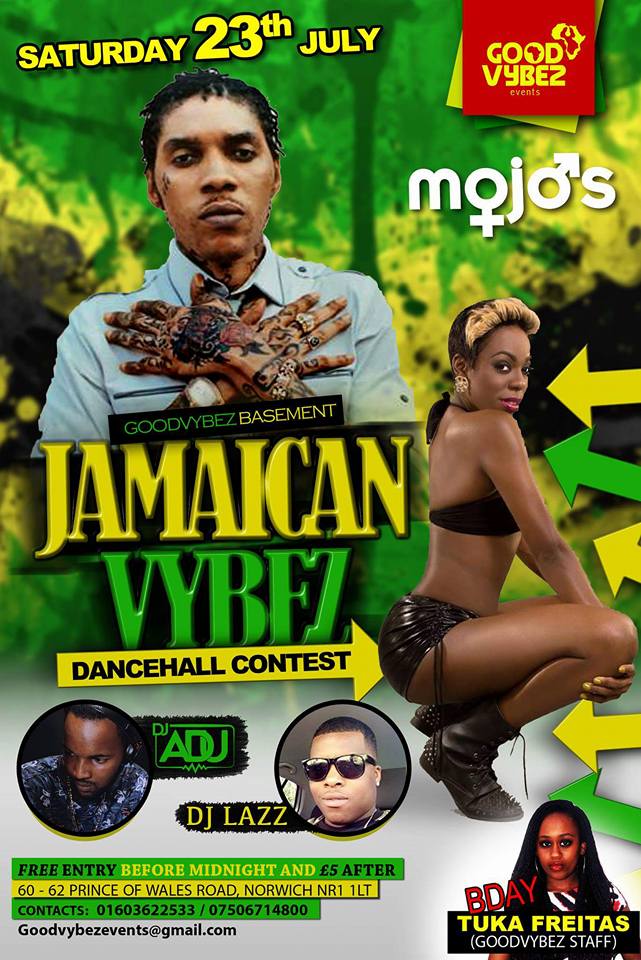 SAT 23rd of JULY ★☆★GoodVybez Jamaican Vibez★☆★
