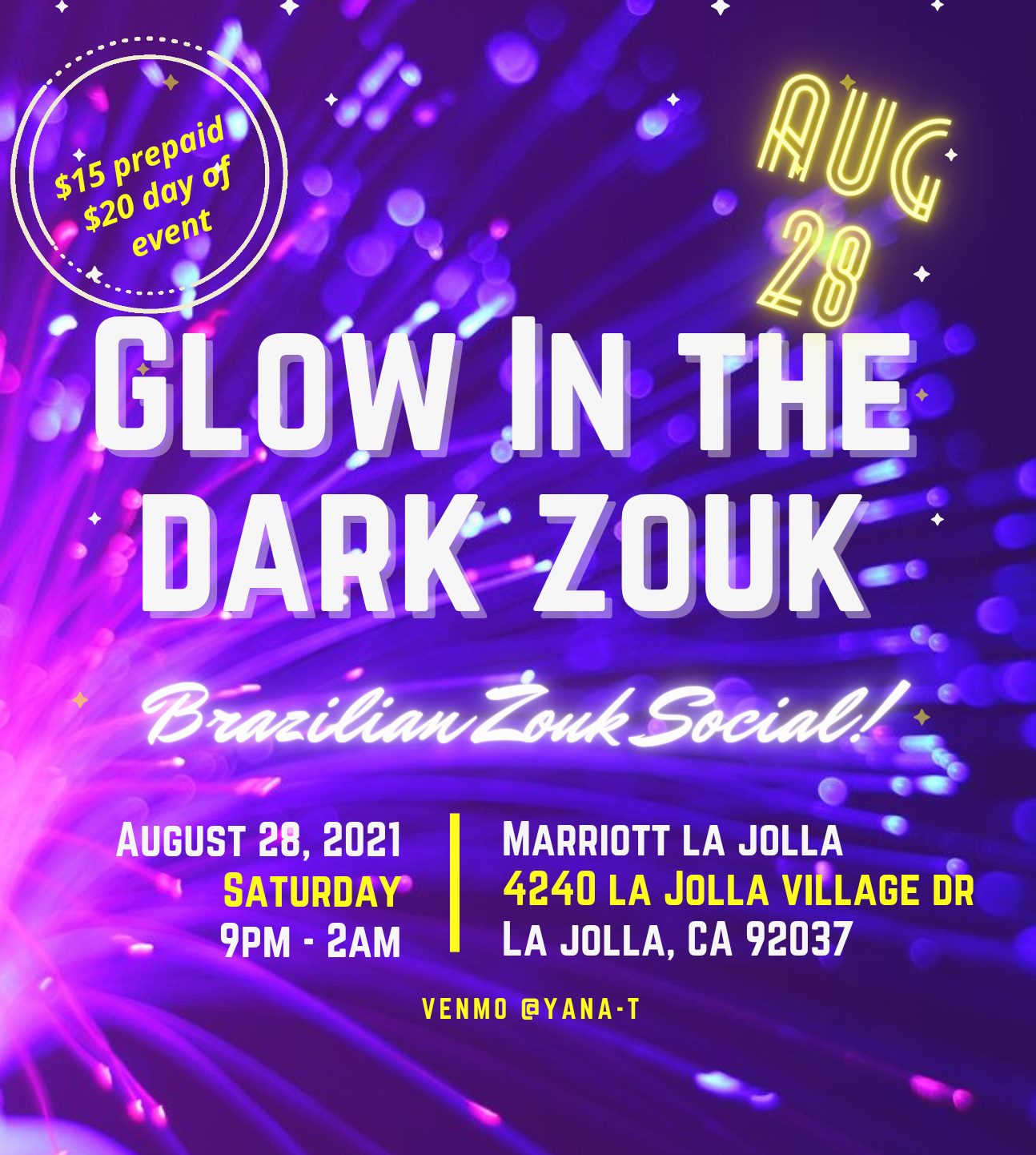 Glow in the Dark Zouk Social