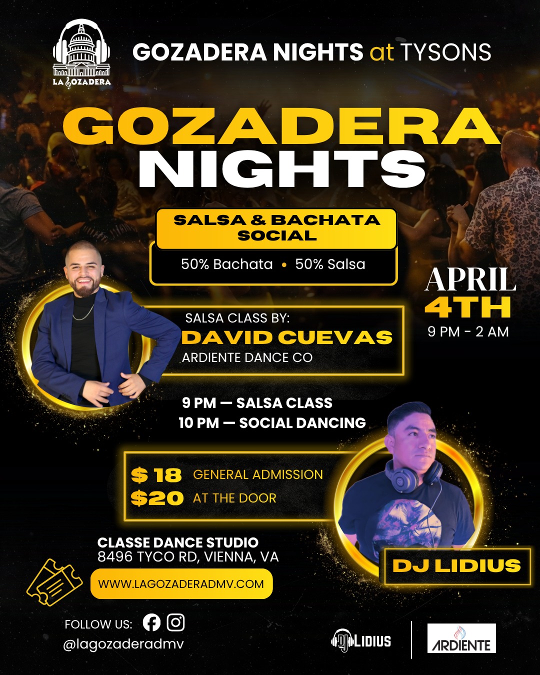 GOZADERA NIGHTS at Tysons Salsa & Bachata Social