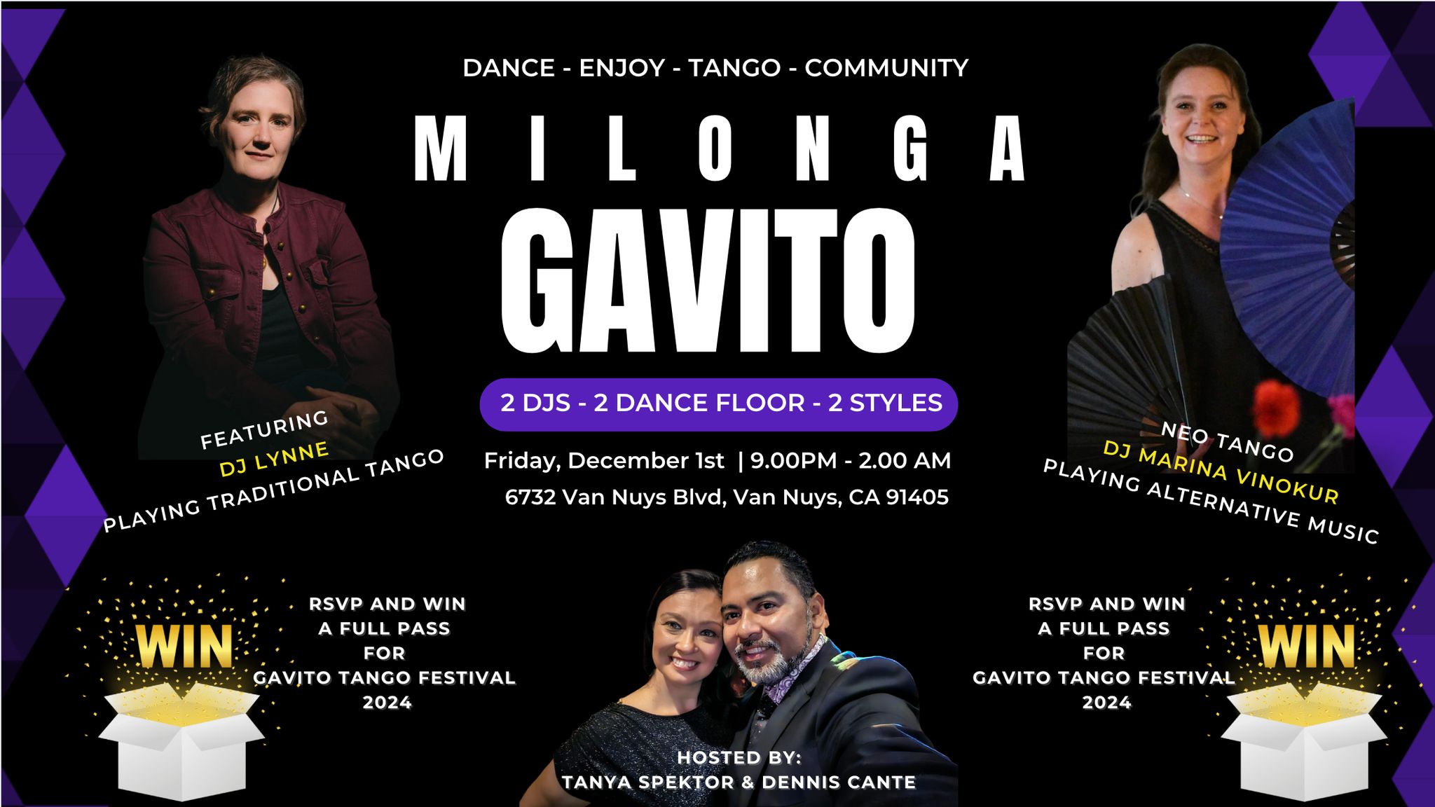 Milonga Gavito December Edition 2-1 format Feat. 2 DJs