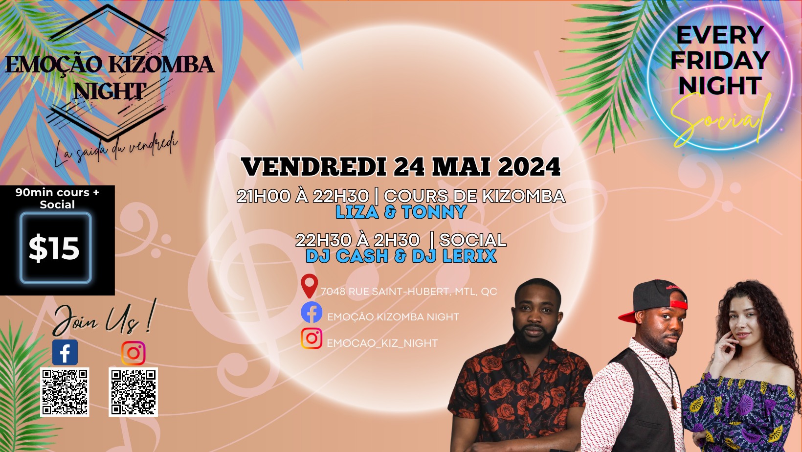 Emoção Kizomba Night, your Friday saida