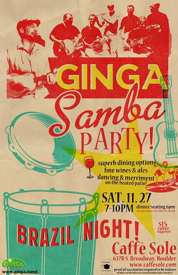 GINGA: Samba Party at Caffé Sole