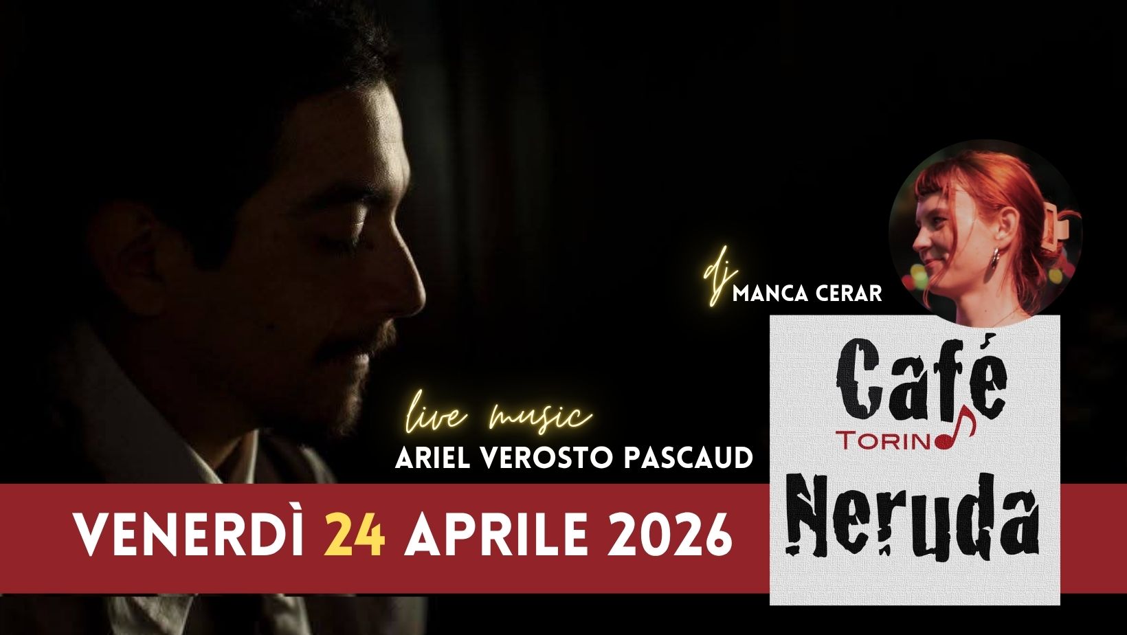 Cafè Neruda 24.4 live music