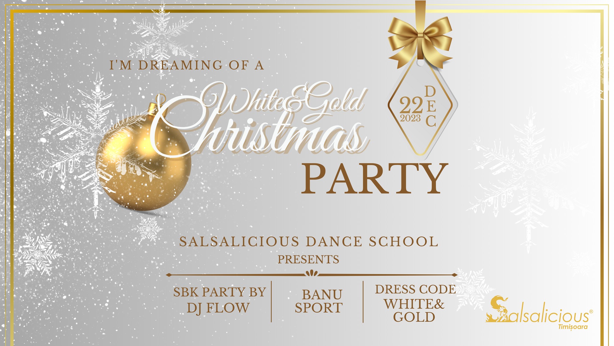 White & Gold Christmas party!