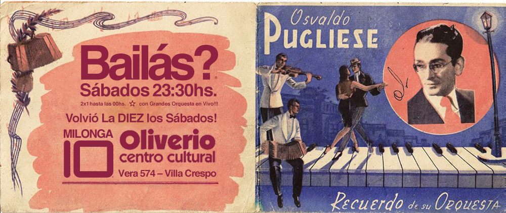Hoy MILONGA10 en Oliverio