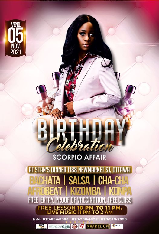 SOCIAL FRIDAY BIRTHDAY BASH SCORPIO AFFAIR