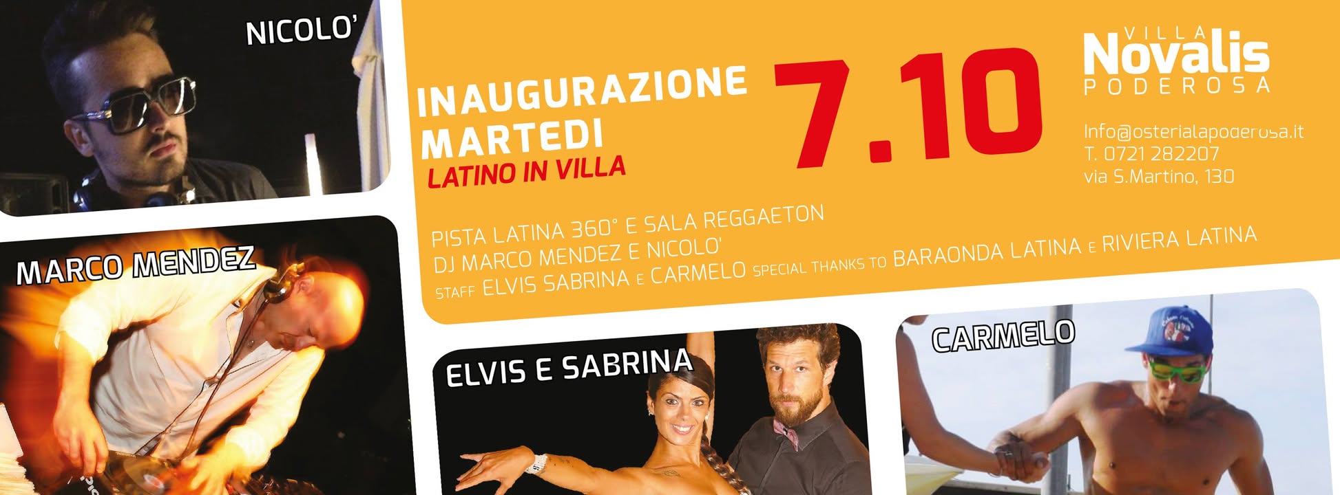 Il Martedì latino Ritorna alla Poderosa ! INAUGURAZIONE martedì 7 Ottobre