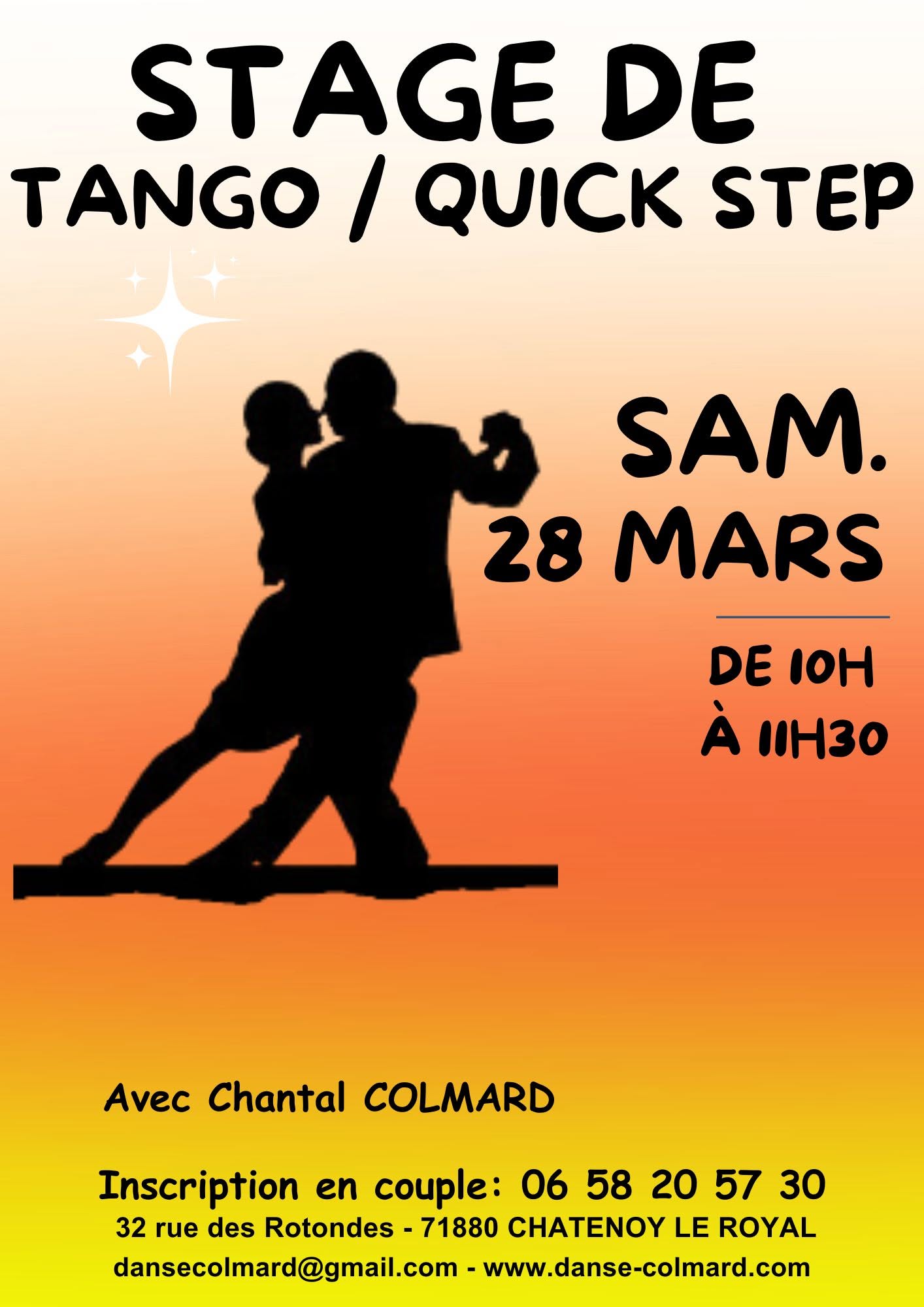 STAGE DE TANGO ET QUICK STEP