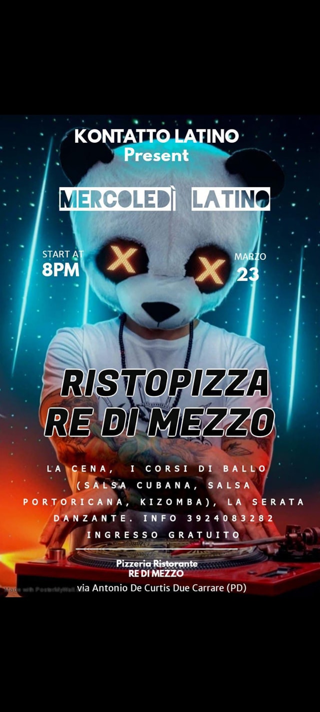 MERCOLEDI 23 MARZO LATINO