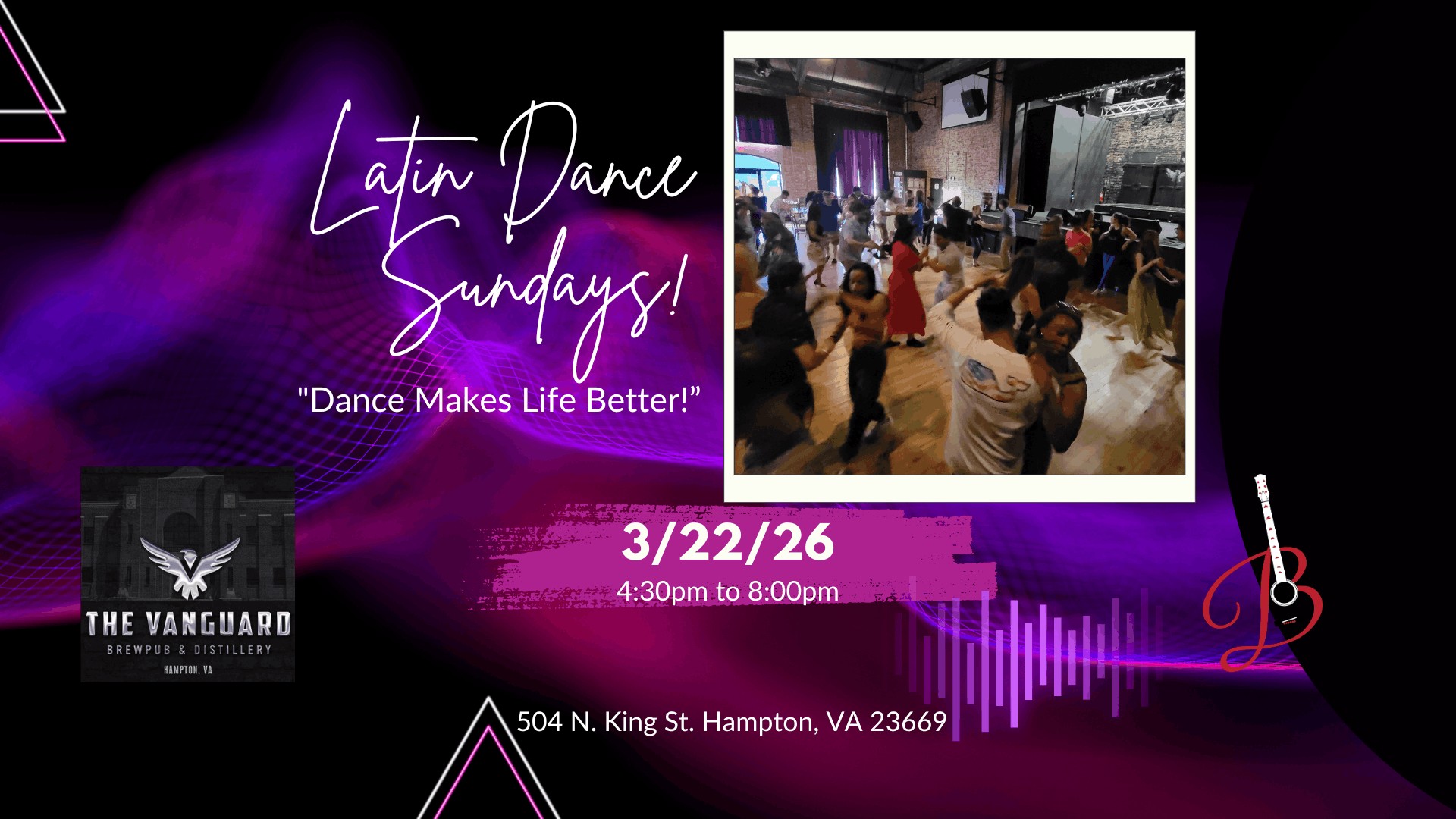 Latin Dance Sundays at The Vanguard! (3 22 26)