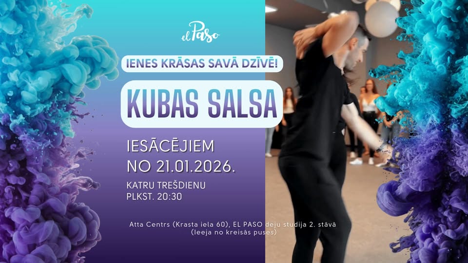 Kubas salsa iesācējiem NO 21.01.2026.