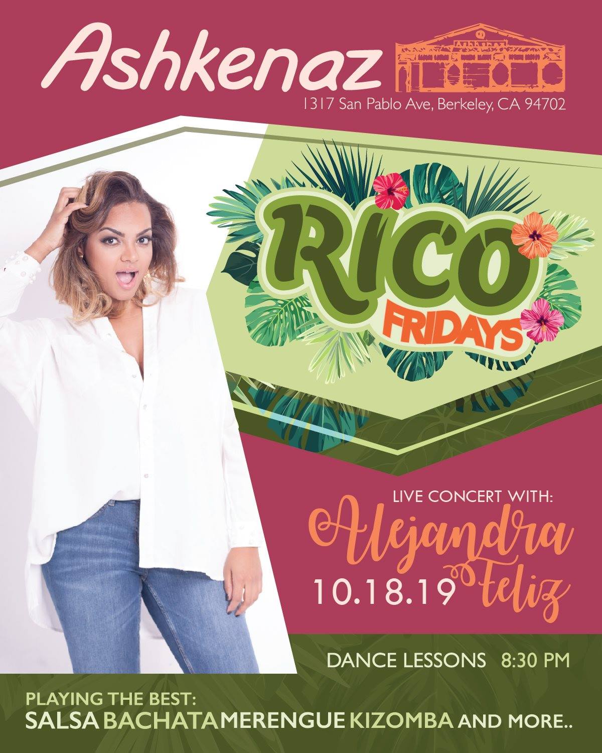 Rico Friday: Live Concert Alejandra Feliz w Full Band