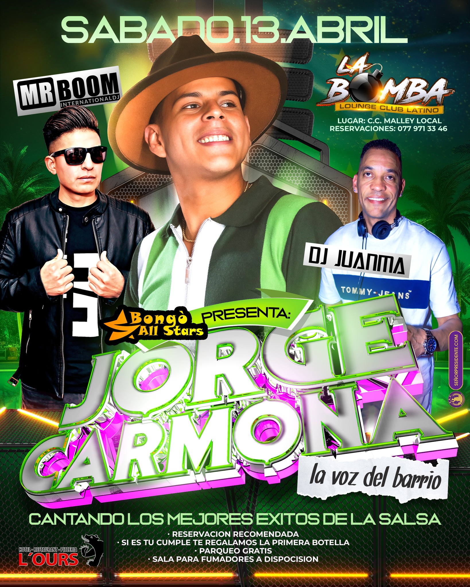 Jorge carmona live junto a Dj Juanma y Dj Mr. Boom