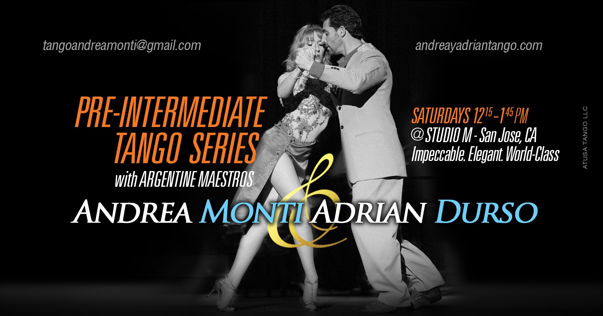 Pre-Intermediate Tango Series by Maestros Andrea Monti & Adrian Durso from Buenos Aires @STUDIO M