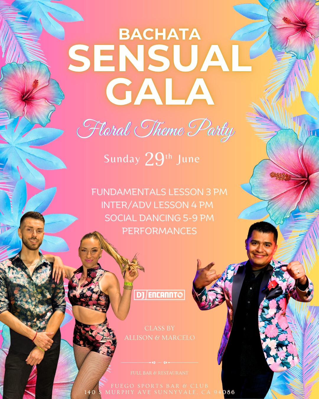 Bachata Sensual Gala: Floral Themed Party