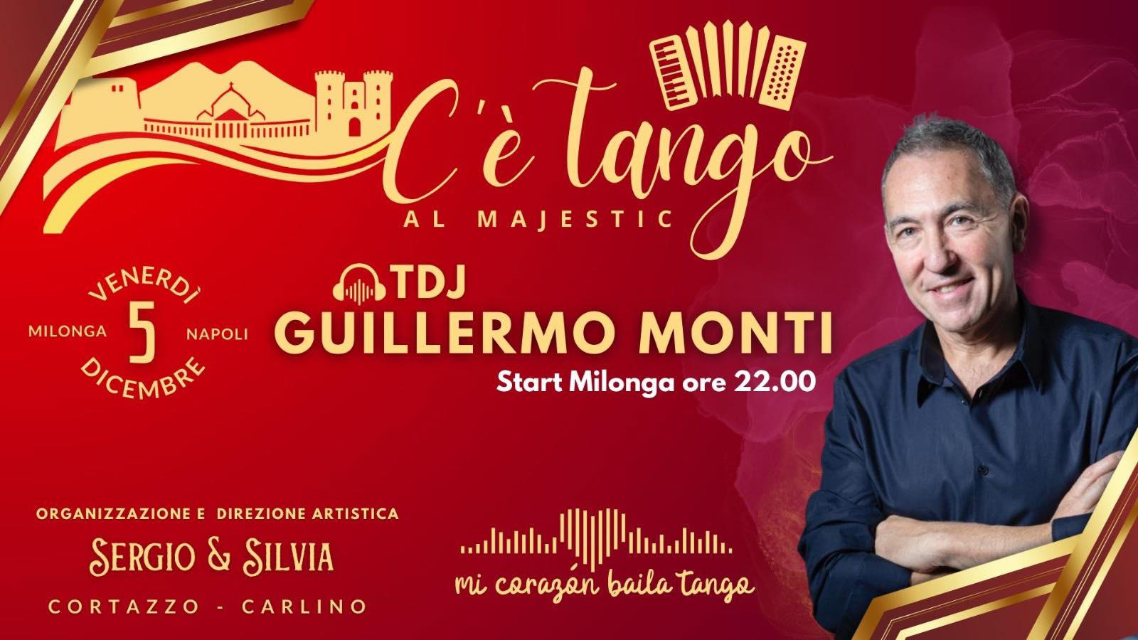 C’è Tango al majestic Venerdì 5 Dicembre