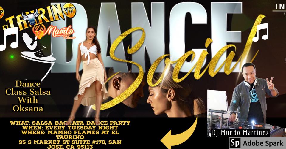 Salsa Bachata Dance Social At El Taurino Vip