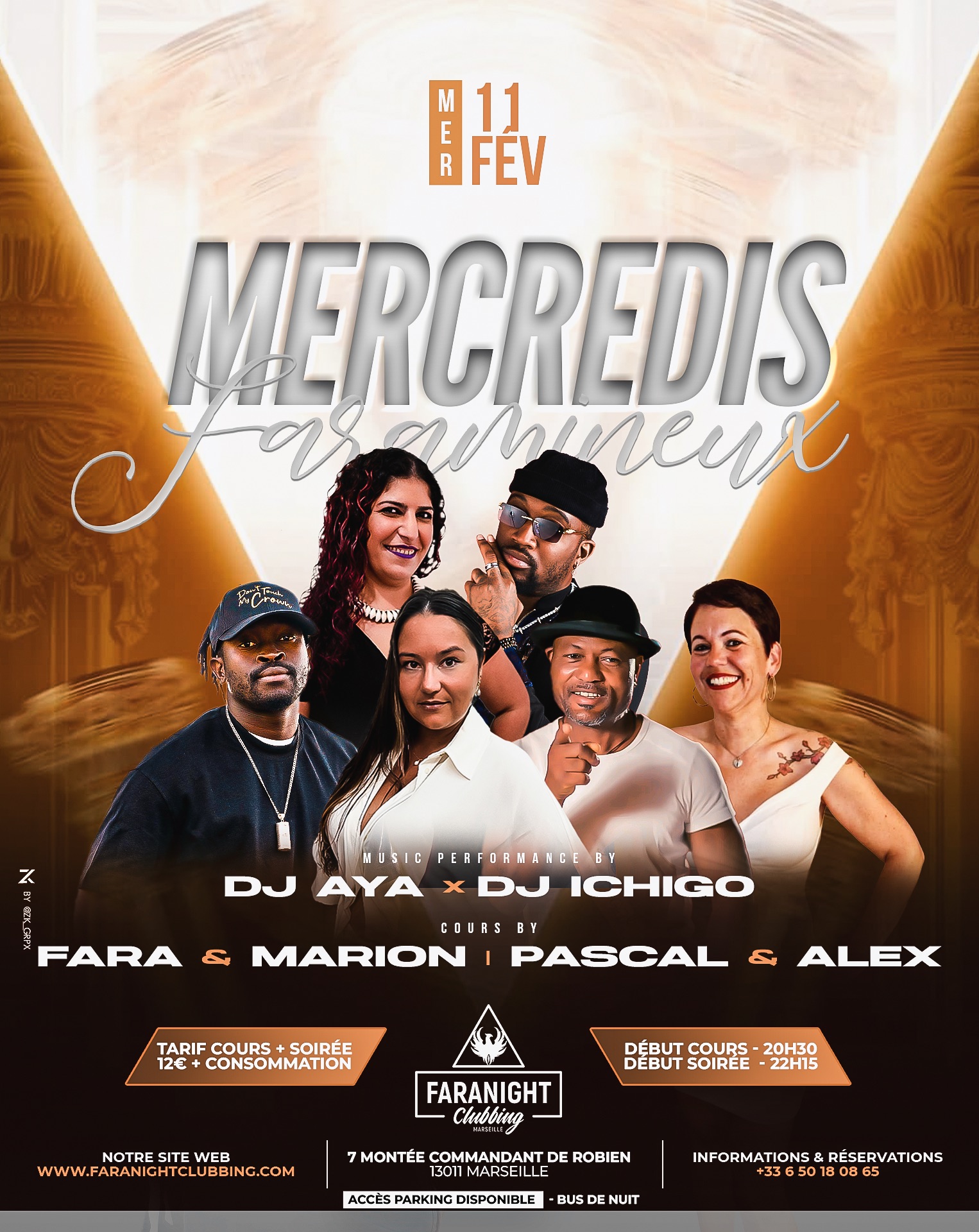 Mercredi Faramineux 11 février 2026 : Pascal & Alex, Fara & Marion Dj Ichigo & Dj Aya