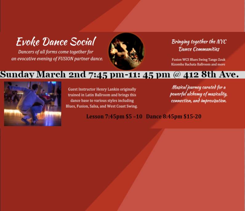 Evoke Dance Social NYC Fusion Dance