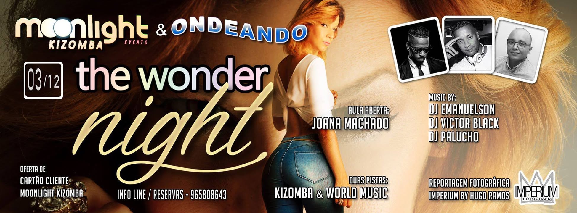 Moonlight Kizomba "The Wonder Night" in Ondeando 03 Dez.