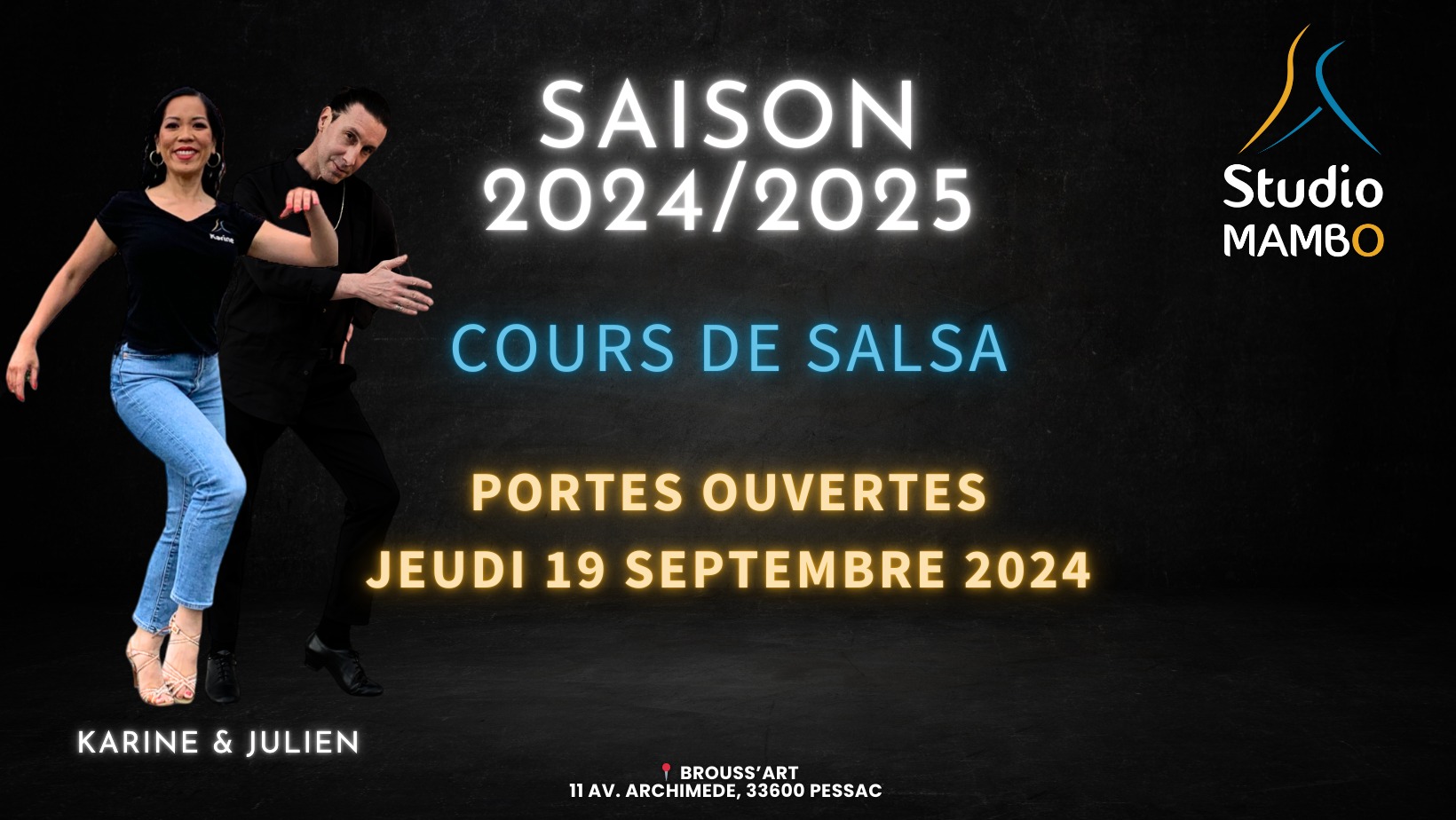 Cours de salsa ร Pessac - Portes Ouvertes - Jeudi 19 Septembre