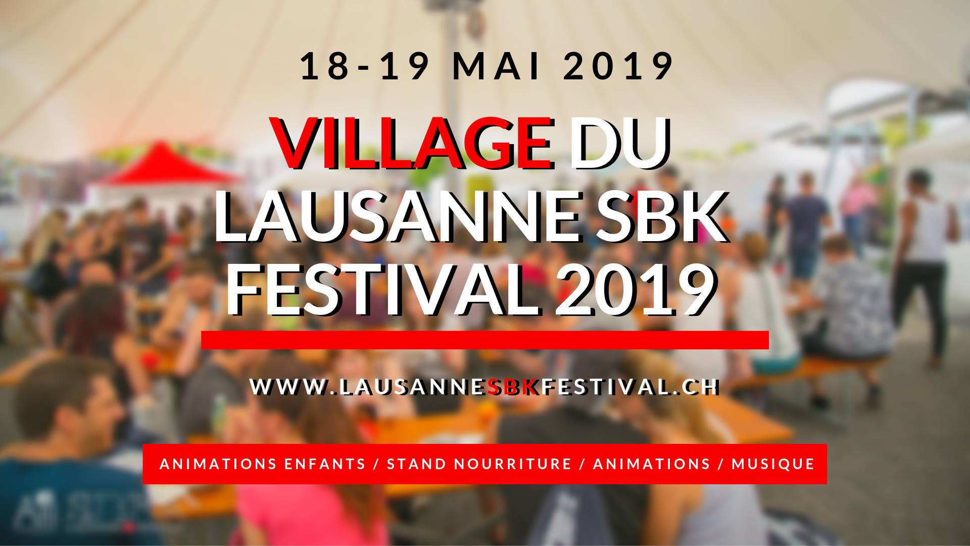 Village du Lausanne SBK Festival 2019