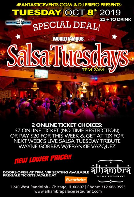 Worl Famous Salsa Tuesday - “2forOffer” this Tuesday