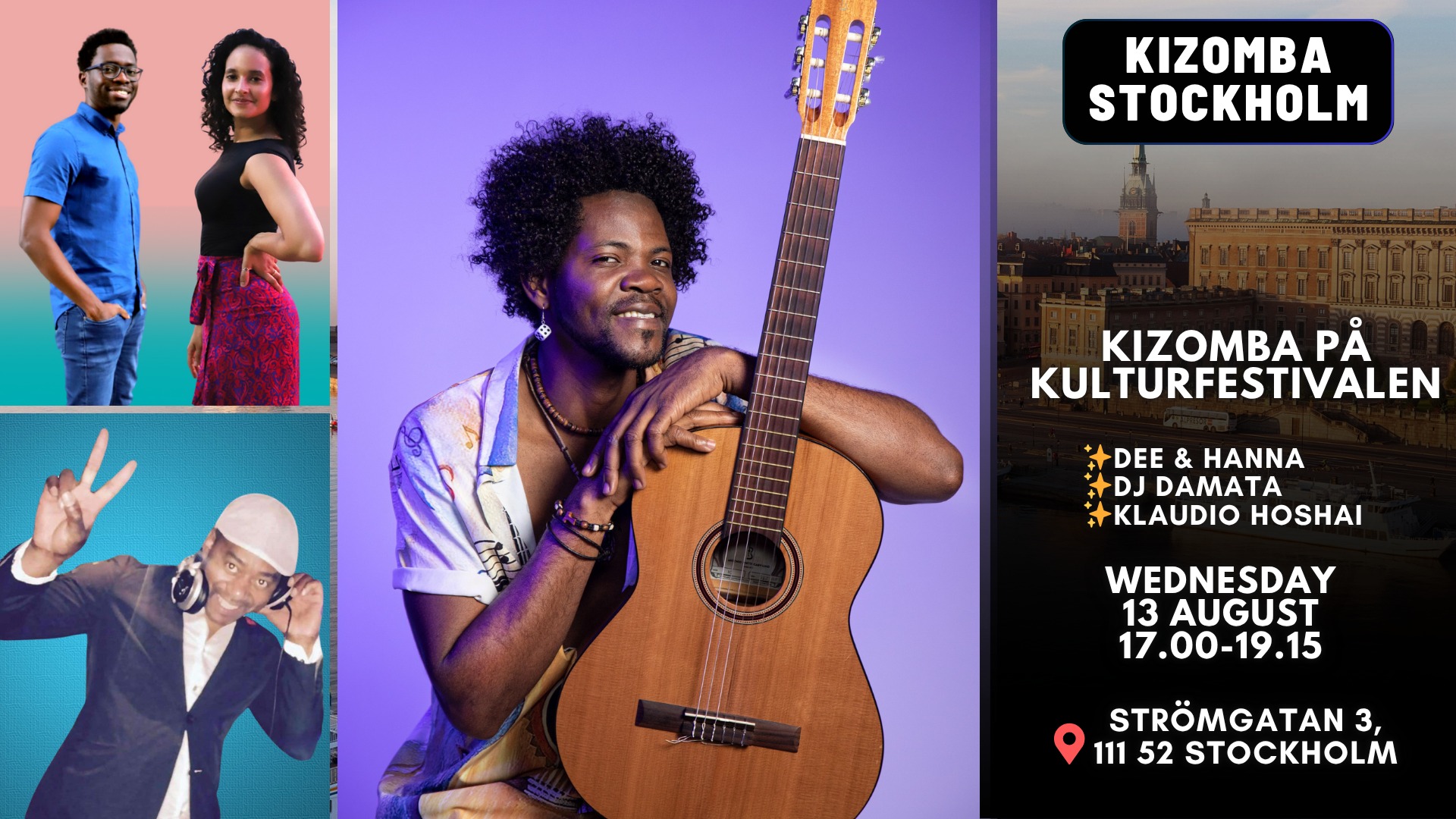 Kizomba på kulturfestivalen (+Live Musik)
