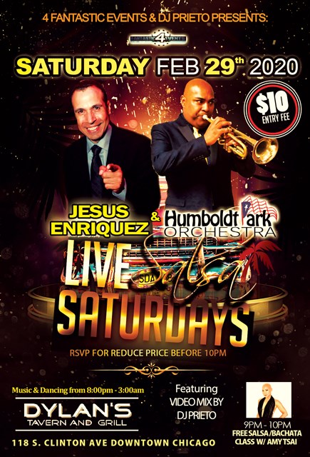 Live Salsa Saturday ft. Jesus Enriquez & HPO on stage