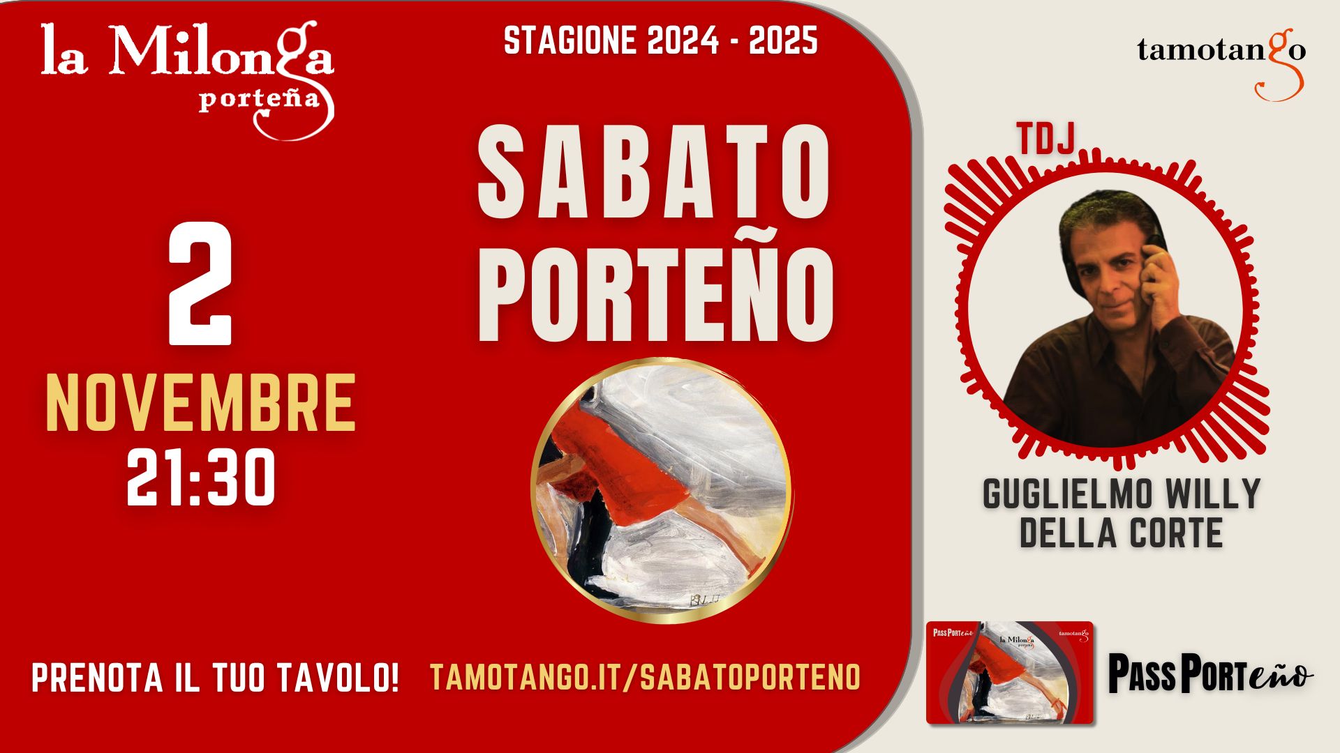 Sabato Porteรฑo - TDJ Guglielmo Willy Della Corte
