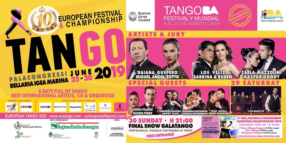 10 European Tango Festival 2019 - Milongas & Workshops