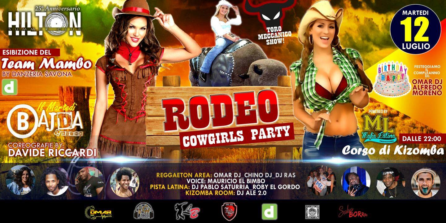RODEO Cowgirls PARTY & TORO Meccanico