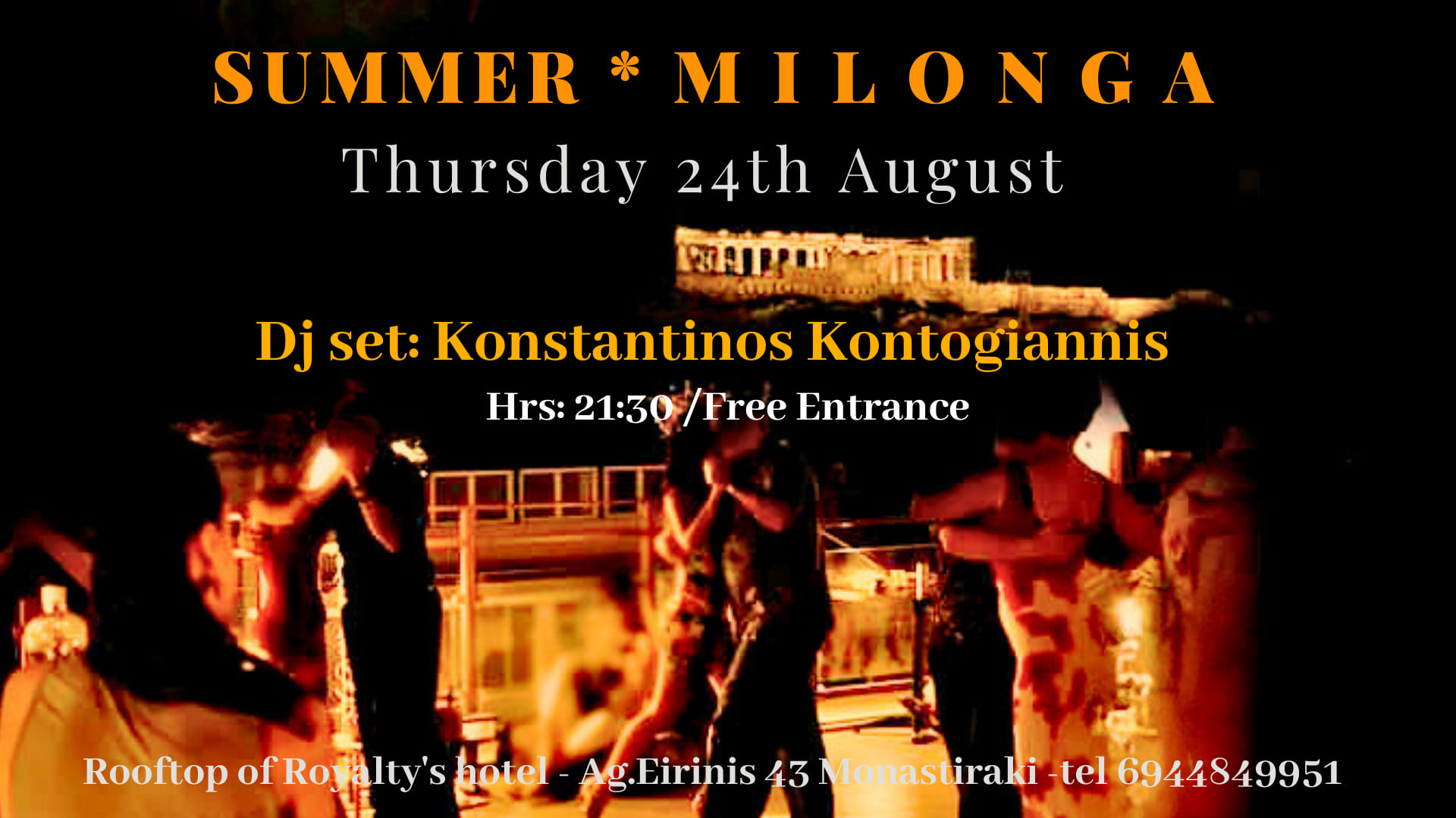 Summer milonga -Balcon de tango ❣️Dj set : Konstantinos Kontogiannis