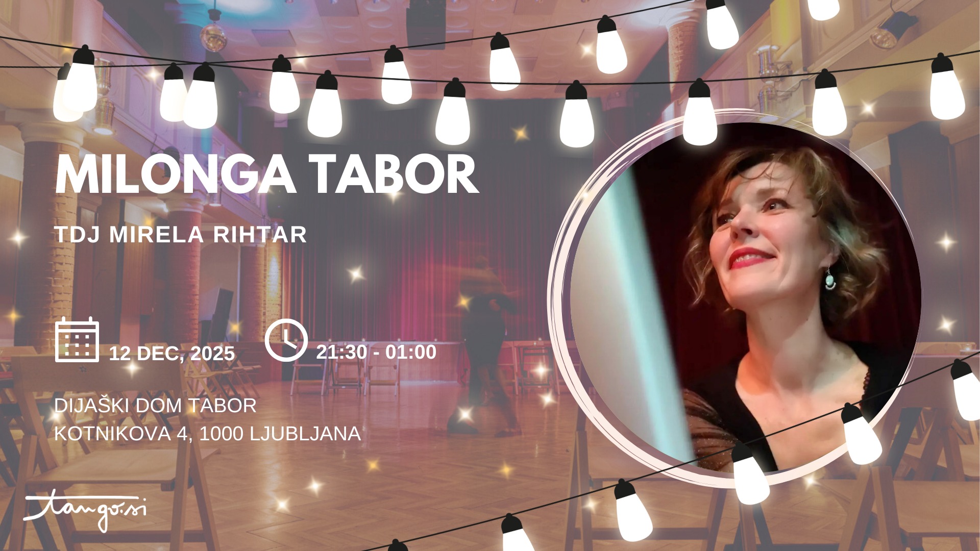 Milonga Tabor: TDJ MIRELA RIHTAR