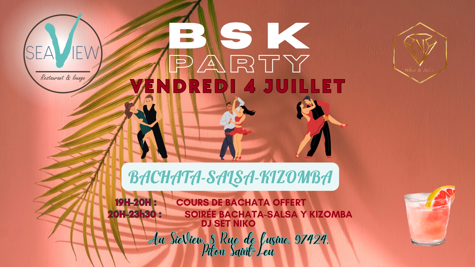 Vendredi 4 Juillet - Cours & Soirรฉe BSK au Seaview