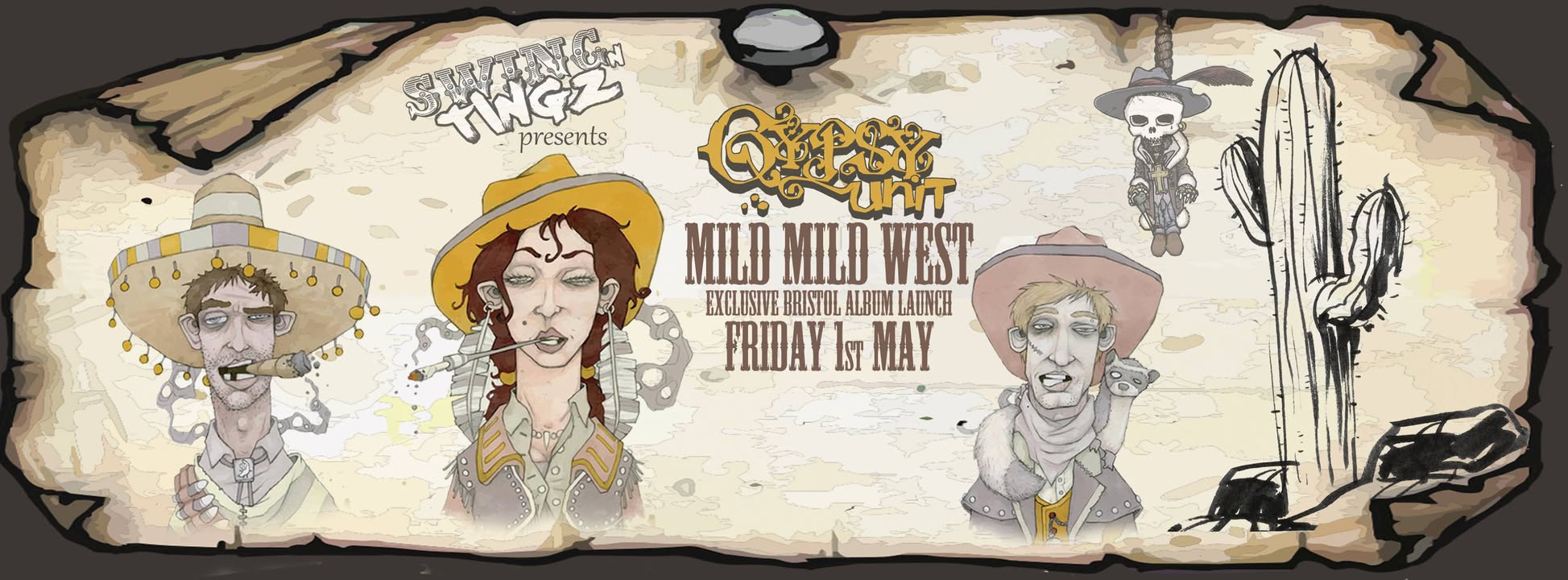 TONIGHT!! ✮✮ SWING 'N' TINGZ 8 ✮✮ GYPSY UNIT - Mild Mild West EXCLUSIVE Bristol album launch!! DEAD PLAYERS OFFBEAT RAZZOMO