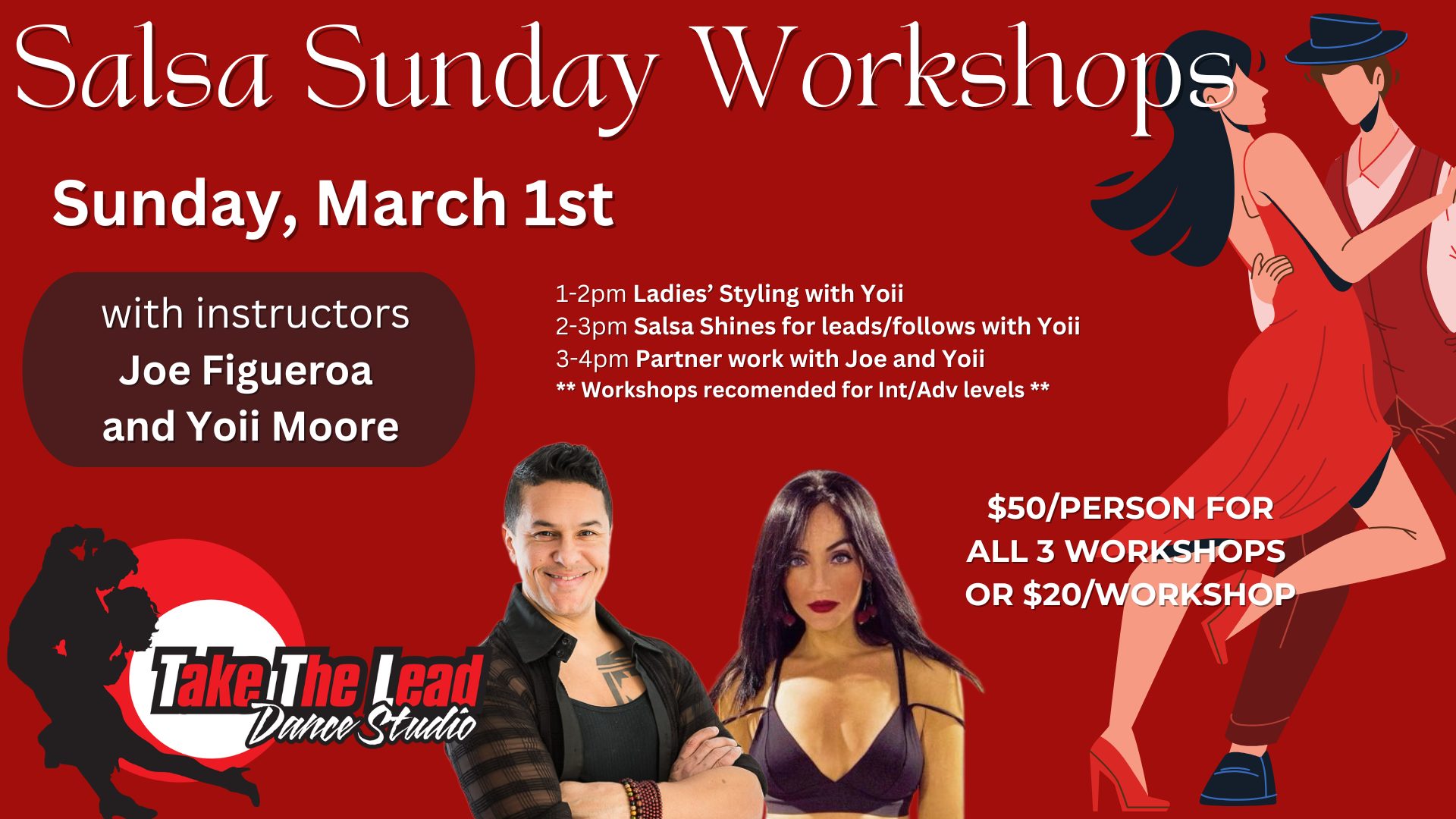 Salsa Workshops with Joe Figueroa and Yoii Moore