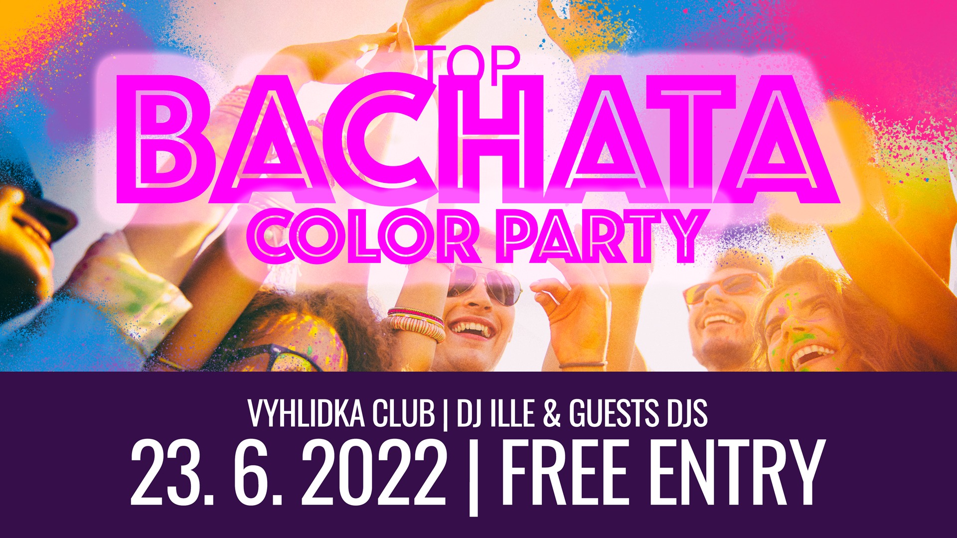 TOP BACHATA COLOR PARTY - FREE ENTRY - VYHLIDKA