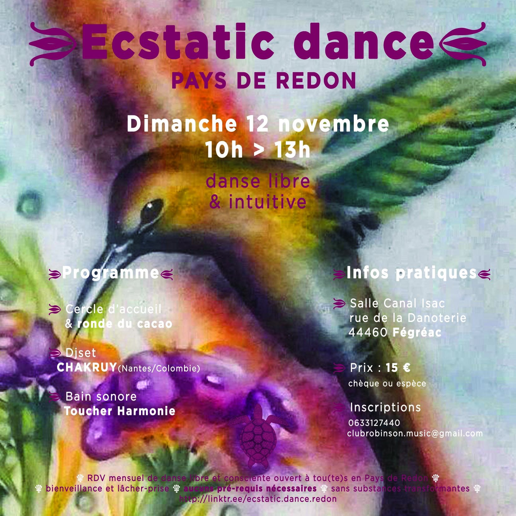Ecstatic Dance pays de Redon #03 - La Danoterie Fégréac