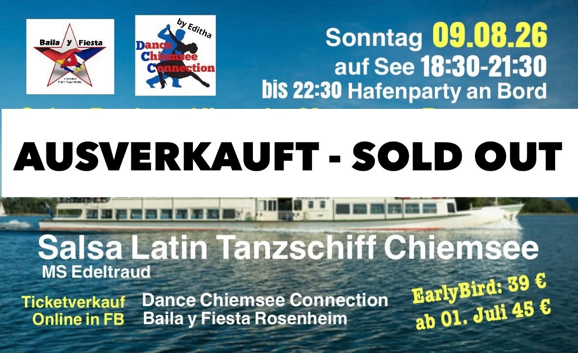 Salsa Latin Tanzschiff Chiemsee