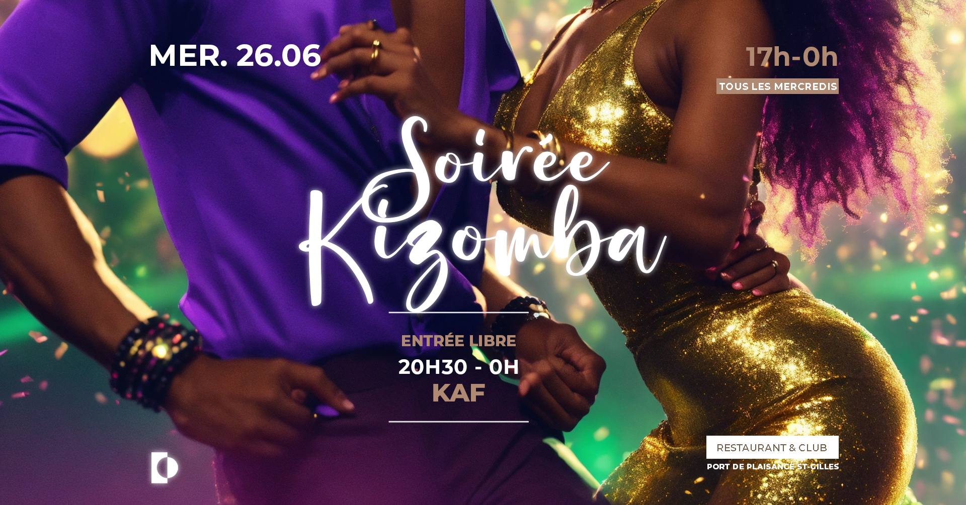 ⭐️KIZOMBA à L'OUTSIDE⭐️ MERCREDI 26 JUIN 20H30 à 00H 💥Entrée Libre💥 DJ KA-F