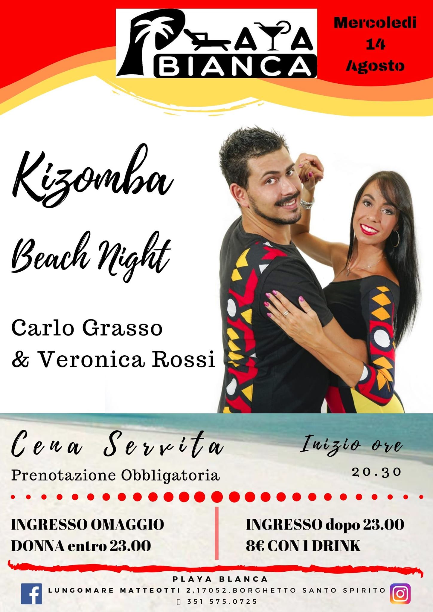 Playa Bianca - Kizomba Beach Night