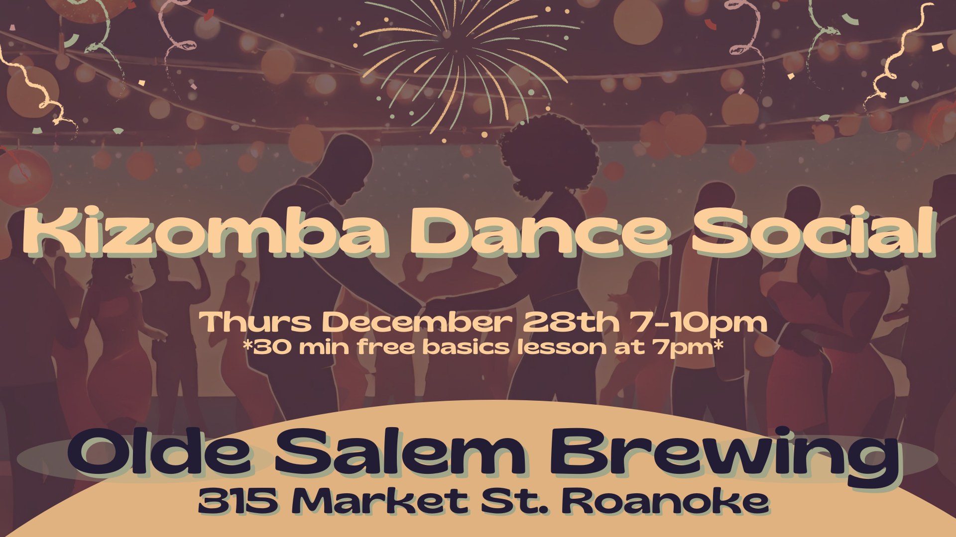 Kizomba Dance Social at Olde Salem Brewing - Downtown