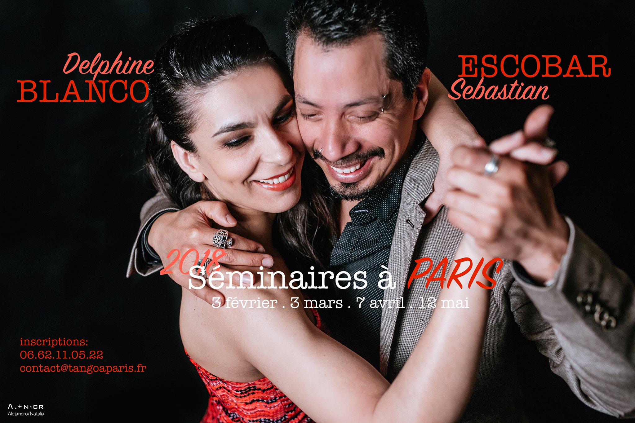 3 mars 2018 ✭ Blanco & Escobar ✭ Stage de Tango à Paris