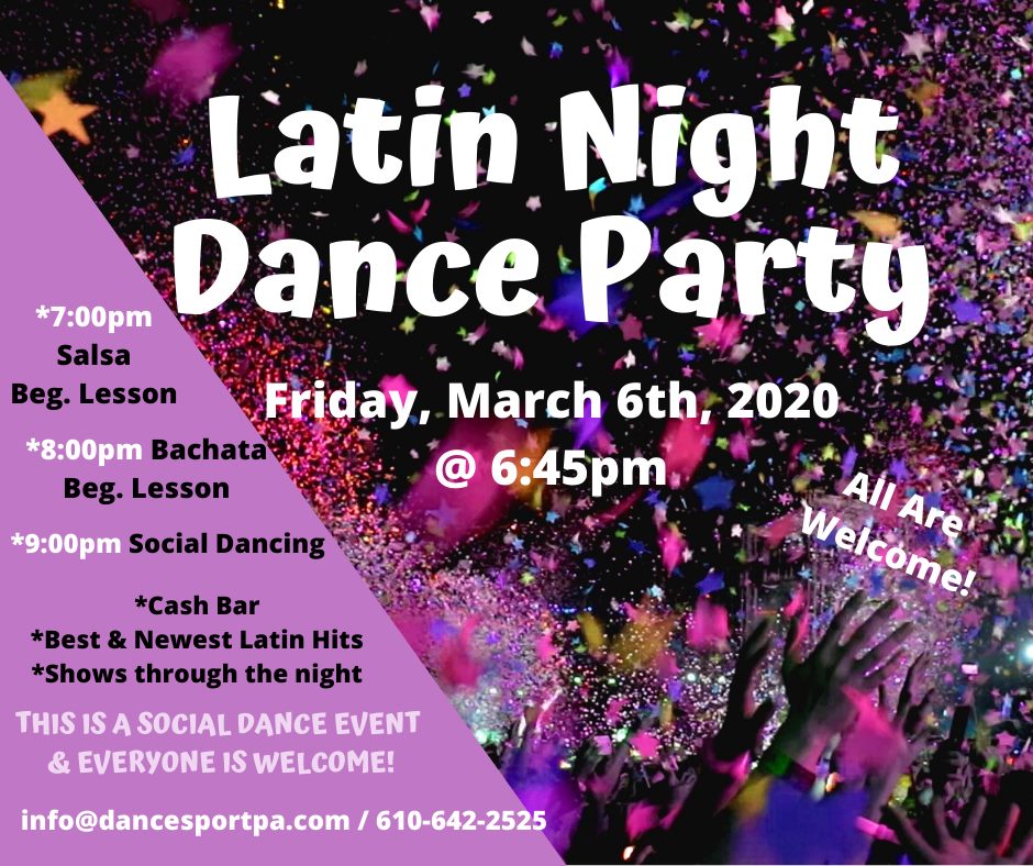 Latin Night and Salsa Social Dance Party